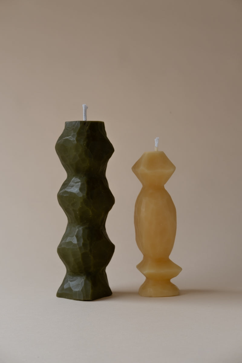 Totem candles - Foret / Blanc