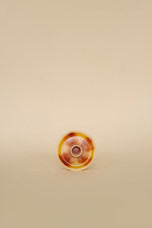 Marbled beeswax candleholder