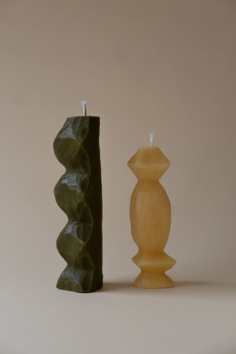 Totem candles - Foret / Blanc