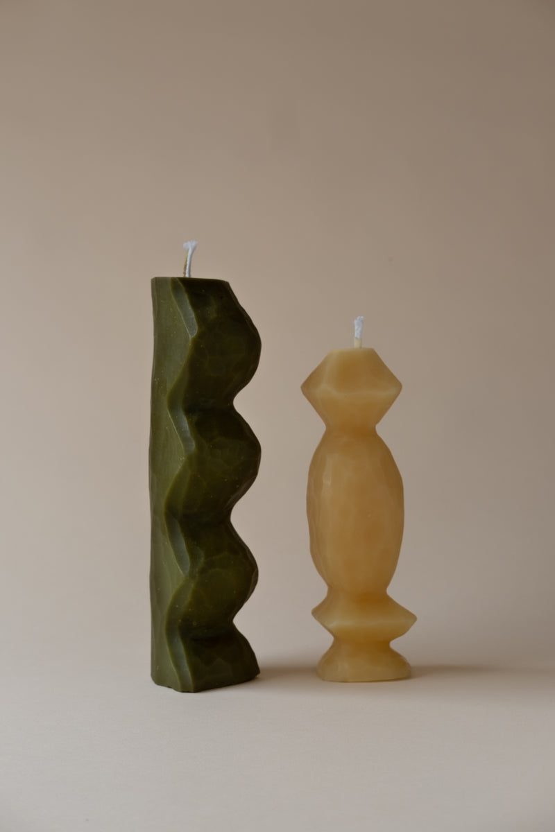 Totem candles - Foret / Blanc